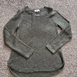 Redy Olive Ribbed Knit Sweater size M